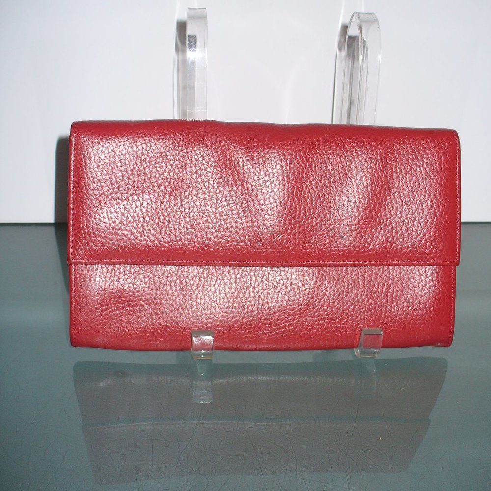 Anne Klein Pebbled Leather Clutch Wallet